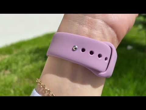 Apple Watch Uyumlu Silikon Spor Kordon Lavanta bikordon