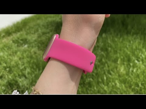 Apple Watch Uyumlu Silikon Spor Kordon Şeker Pembe bikordon