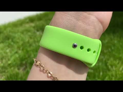 Apple Watch Uyumlu Silikon Spor Kordon Neon Yeşil bikordon