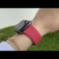 Apple Watch Uyumlu Silikon Spor Kordon Vişne bikordon