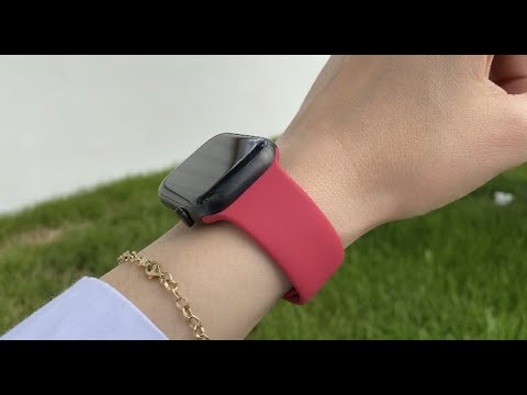 Apple Watch Uyumlu Silikon Spor Kordon Vişne bikordon