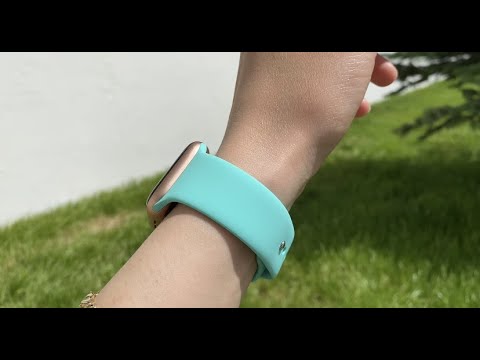 Apple Watch Uyumlu Silikon Spor Kordon Turkuaz bikordon