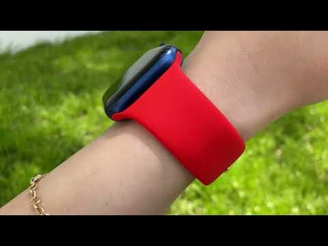 Apple Watch Compatible Silicone Sport Band Red