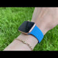 Apple Watch Uyumlu Silikon Spor Kordon Bebek Mavi bikordon