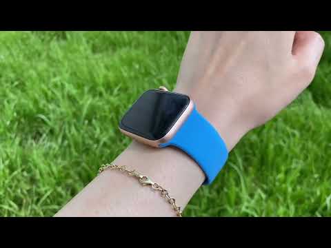 Apple Watch Uyumlu Silikon Spor Kordon Bebek Mavi bikordon
