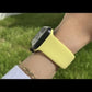 Apple Watch Uyumlu Silikon Spor Kordon Kozmik Sarı bikordon