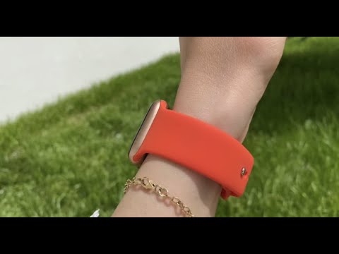 Apple Watch Uyumlu Silikon Spor Kordon Turuncu bikordon