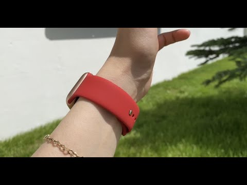 Apple Watch Uyumlu Silikon Spor Kordon Falu Kırmızı bikordon