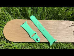 Apple Watch Compatible Silicone Sport Band Linden Green