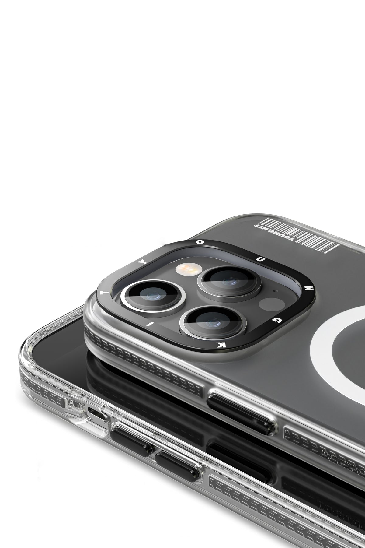 Youngkit Jane Sand iPhone 14 Pro Max Magsafe Buzlu Siyah Kılıf  Youngkit