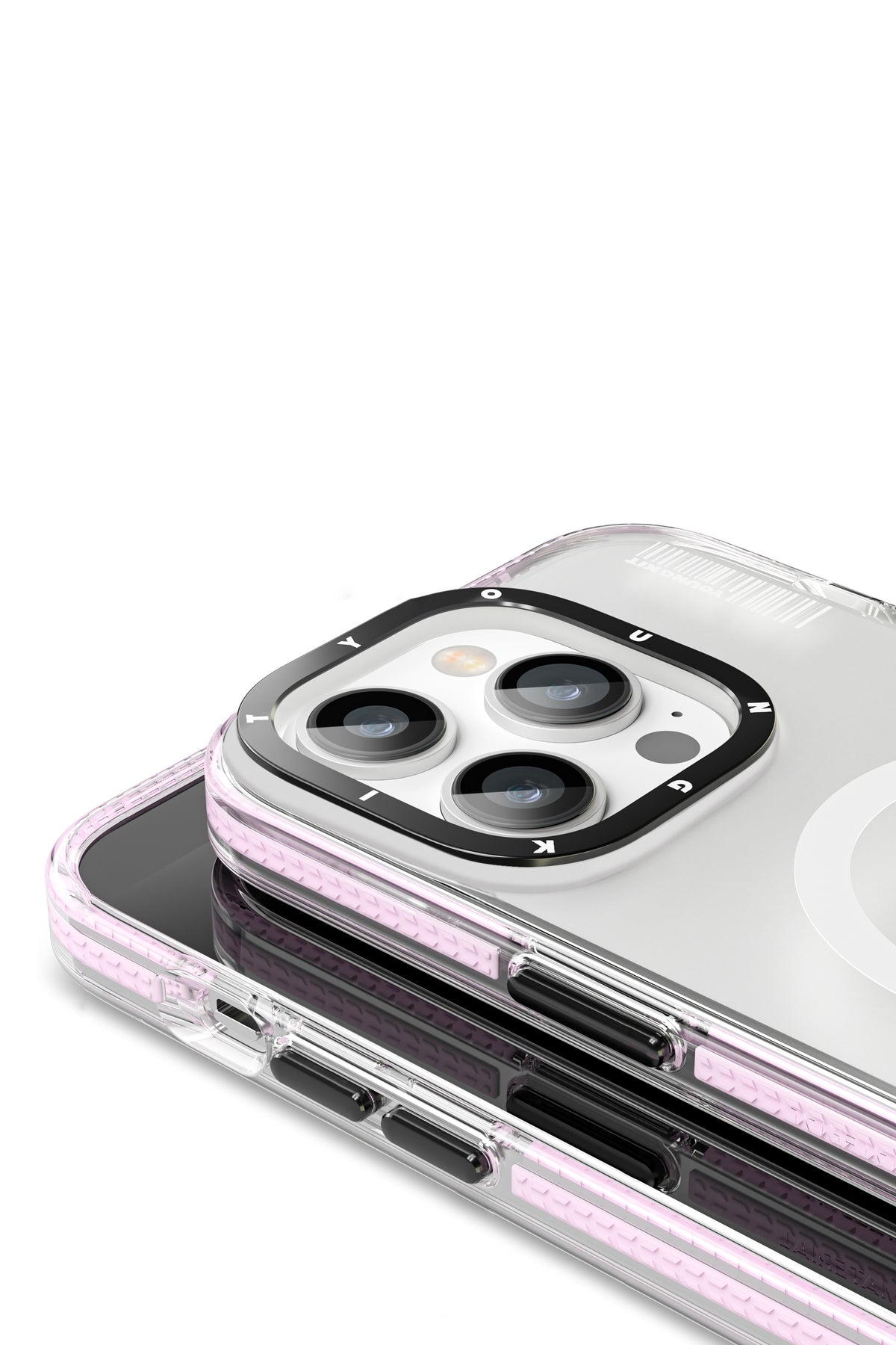 Youngkit Jane Sand iPhone 14 Pro Max Magsafe Buzlu Pembe Kılıf  Youngkit