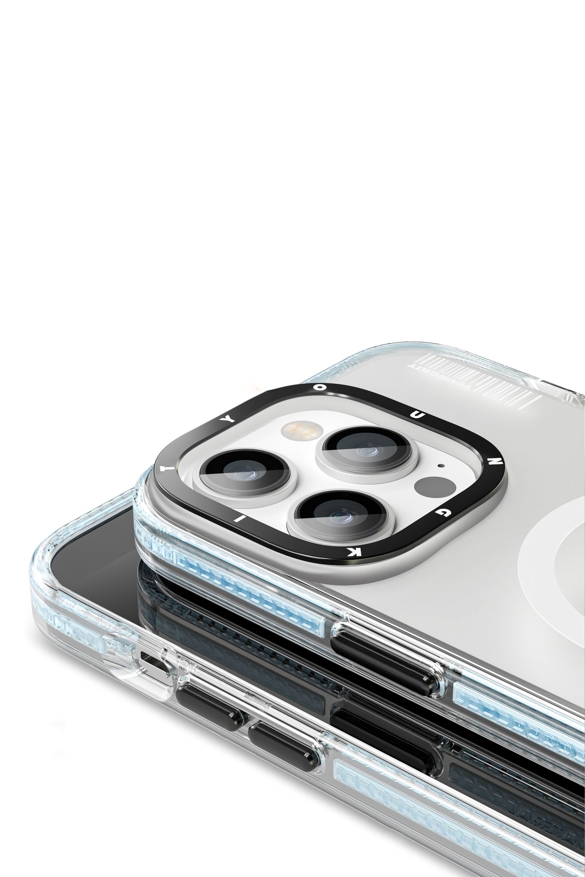 Youngkit Jane Sand iPhone 14 Pro Magsafe Buzlu Mavi Kılıf  Youngkit