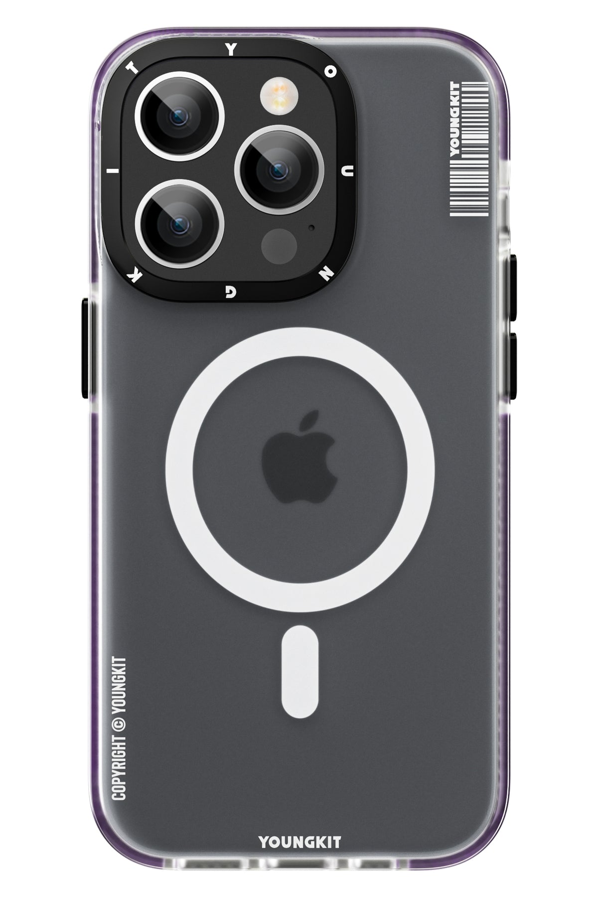 Youngkit Jane Sand iPhone 14 Pro Magsafe Buzlu Derin Mor Kılıf  Youngkit