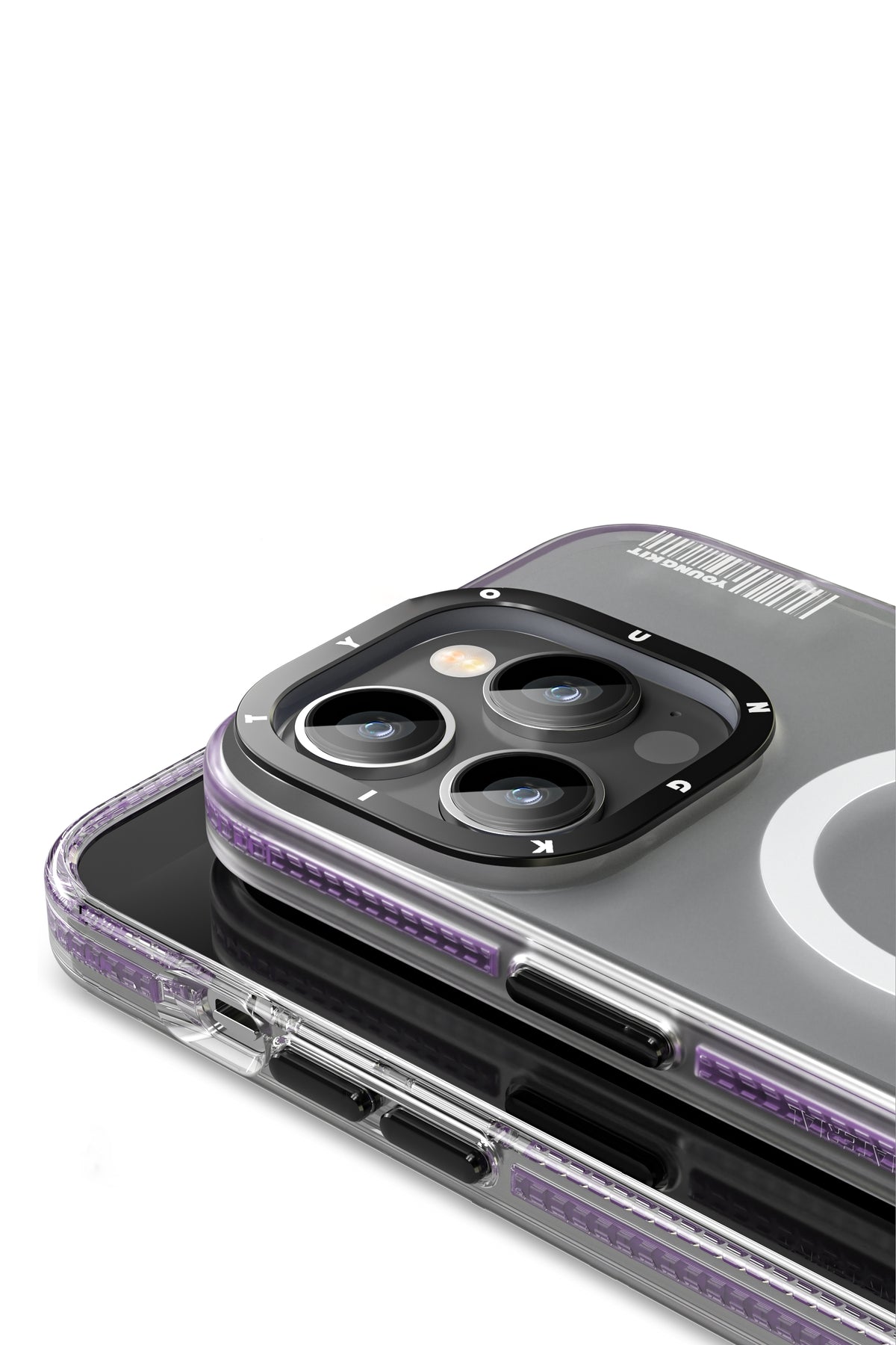 Youngkit Jane Sand iPhone 14 Pro Magsafe Buzlu Derin Mor Kılıf  Youngkit