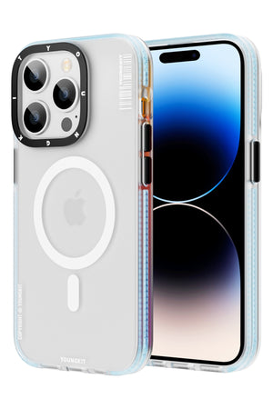 Youngkit Jane Sand iPhone 13 Pro Max Magsafe Buzlu Mavi Kılıf  Youngkit