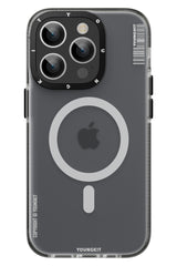 Youngkit Jane Sand iPhone 13 Pro Max Magsafe Buzlu Siyah Kılıf