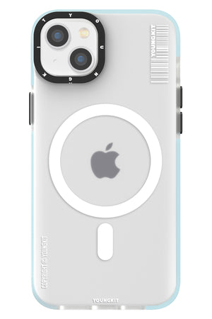Youngkit Jane Sand iPhone 14 Plus Magsafe Buzlu Mavi Kılıf  Youngkit