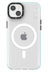 Youngkit Jane Sand iPhone 14 Plus Magsafe Buzlu Mavi Kılıf