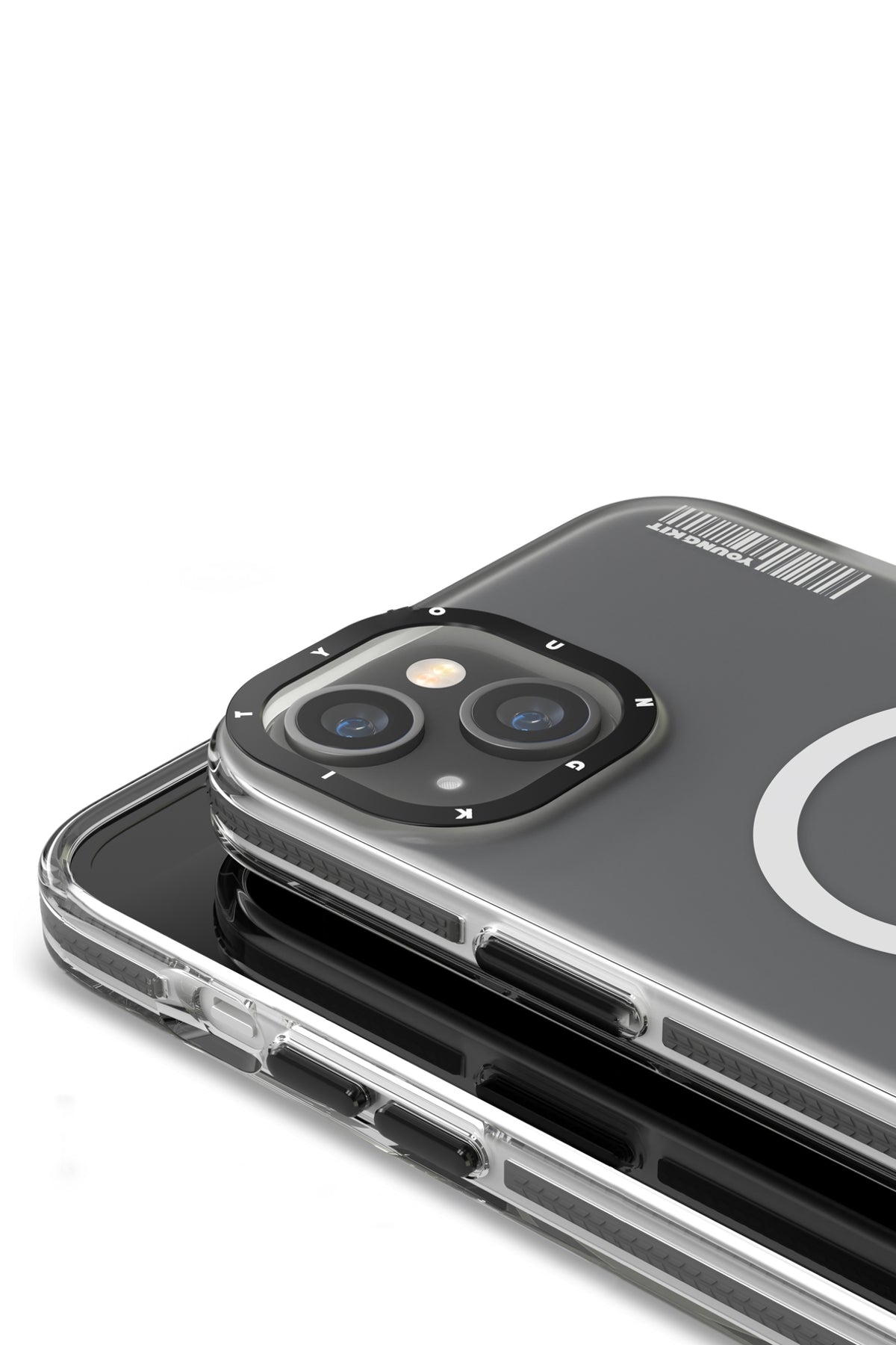 Youngkit Jane Sand iPhone 14 Magsafe Buzlu Siyah Kılıf  Youngkit