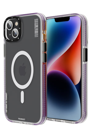 Youngkit Jane Sand iPhone 14 Magsafe Buzlu Derin Mor Kılıf  Youngkit