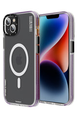 Youngkit Jane Sand iPhone 14 Magsafe Buzlu Derin Mor Kılıf