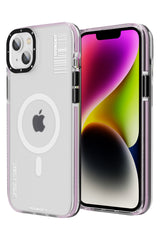 Youngkit Jane Sand iPhone 14 Magsafe Buzlu Pembe Kılıf