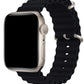 Apple Watch Compatible Ocean Silicone Band Licorice 