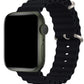 Apple Watch Compatible Ocean Silicone Band Licorice 