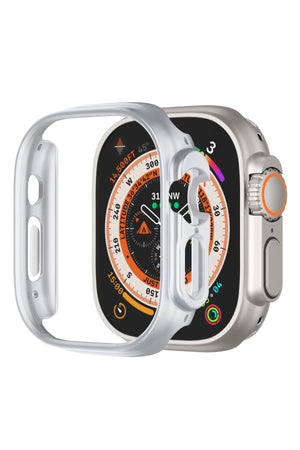 Apple Watch Ultra Uyumlu Kasa Koruyucu Bumper Light Gray 49mm bikordon