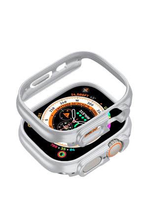 Apple Watch Ultra Uyumlu Kasa Koruyucu Bumper Light Gray  bikordon