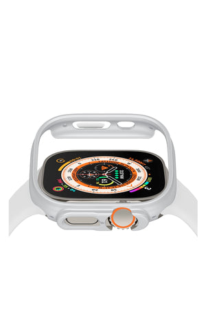 Apple Watch Ultra Uyumlu Kasa Koruyucu Bumper Light Gray  bikordon