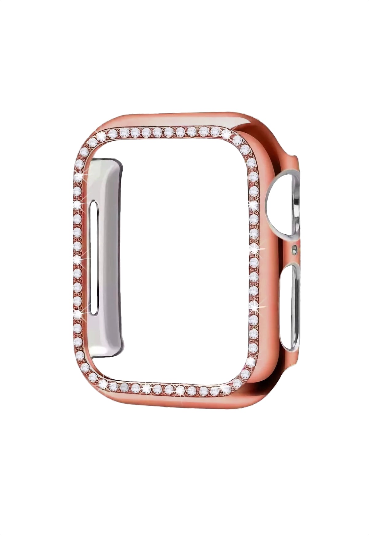 Apple Watch Uyumlu Bumper Taşlı Parlak Kasa Liserian  bikordon