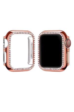 Apple Watch Uyumlu Bumper Taşlı Parlak Kasa Liserian  bikordon