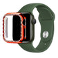 Apple Watch Uyumlu Bumper Taşlı Parlak Kasa Merlot