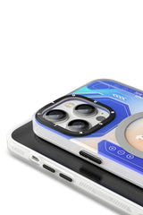 Youngkit Metaverse iPhone 13 Pro Max Magsafe Uyumlu Mavi Kılıf