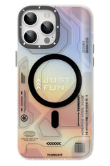 Youngkit Metaverse iPhone 13 Pro Max Magsafe Uyumlu Turuncu Kılıf
