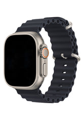 Apple Watch Uyumlu Ocean Silikon Kordon Midnight
