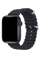 Apple Watch Uyumlu Ocean Silikon Kordon Midnight