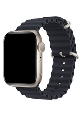 Apple Watch Uyumlu Ocean Silikon Kordon Midnight