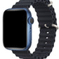 Apple Watch Compatible Ocean Silicone Band Midnight 