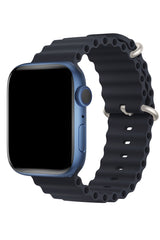 Apple Watch Uyumlu Ocean Silikon Kordon Midnight