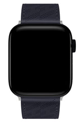 Apple Watch Compatible Multi Hole Leather Band Mingblau 