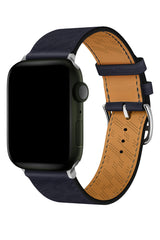 Apple Watch Compatible Multi Hole Leather Band Mingblau 