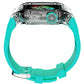 Apple Watch Compatible Armor Loop Transparent Case Protector Mint Silicone Band