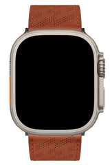 Apple Watch Uyumlu Multi Hole Deri Kordon Ocre