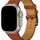 Apple Watch Uyumlu Multi Hole Deri Kordon Ocre  bikordon