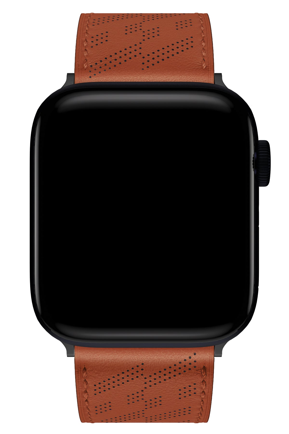 Apple Watch Uyumlu Multi Hole Deri Kordon Ocre  bikordon