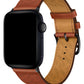 Apple Watch Uyumlu Multi Hole Deri Kordon Ocre  bikordon