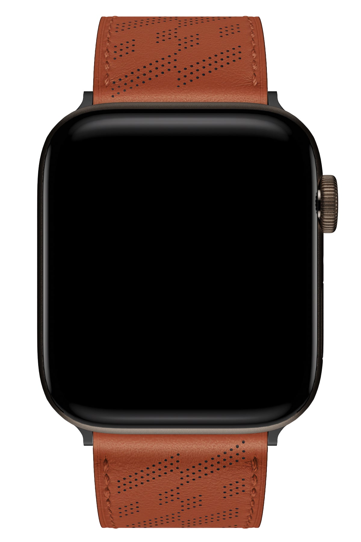 Apple Watch Uyumlu Multi Hole Deri Kordon Ocre  bikordon