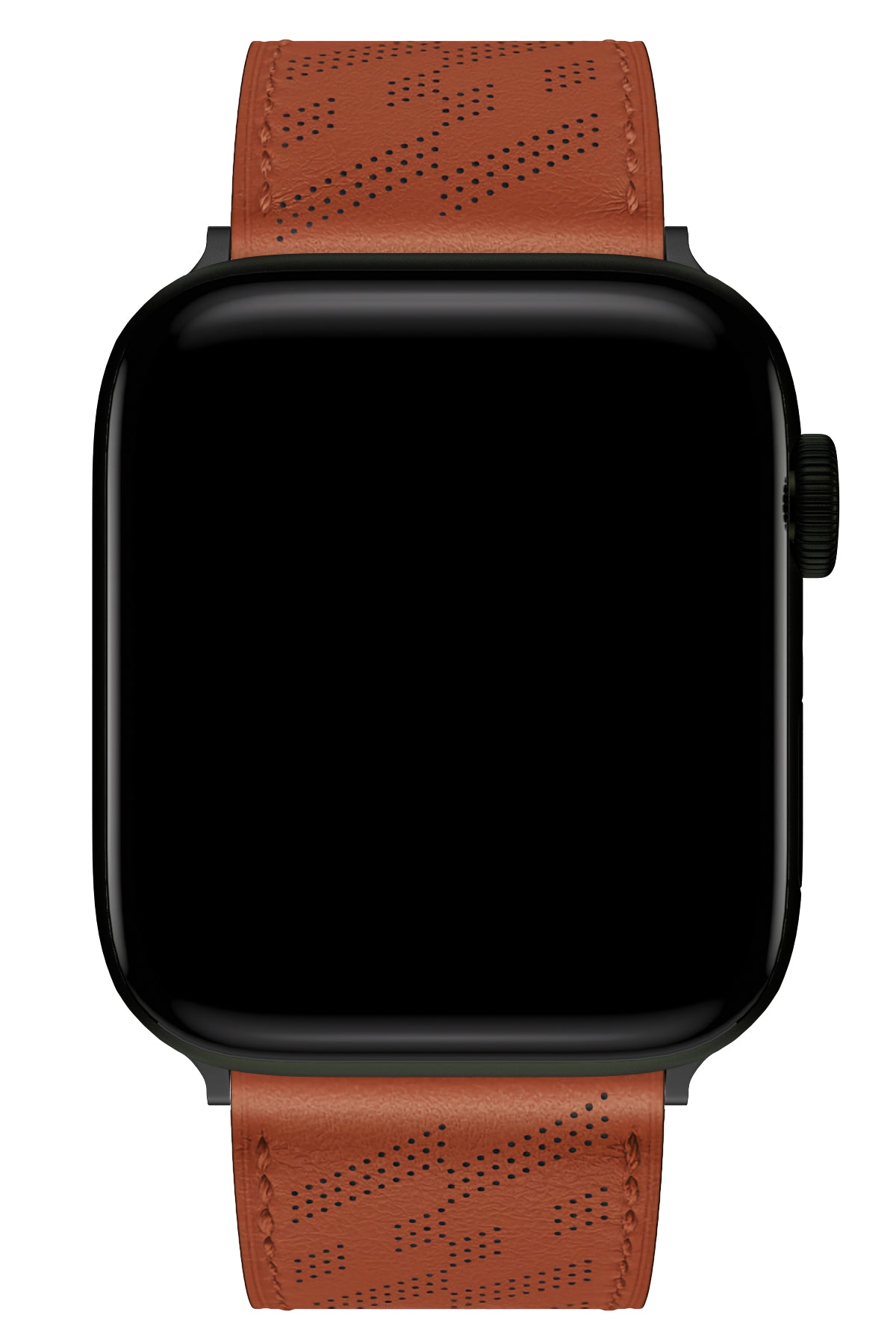 Apple Watch Uyumlu Multi Hole Deri Kordon Ocre  bikordon